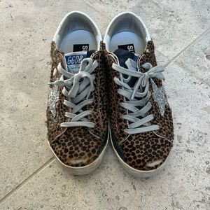 Golden Goose pony hair leopard superstar size 37